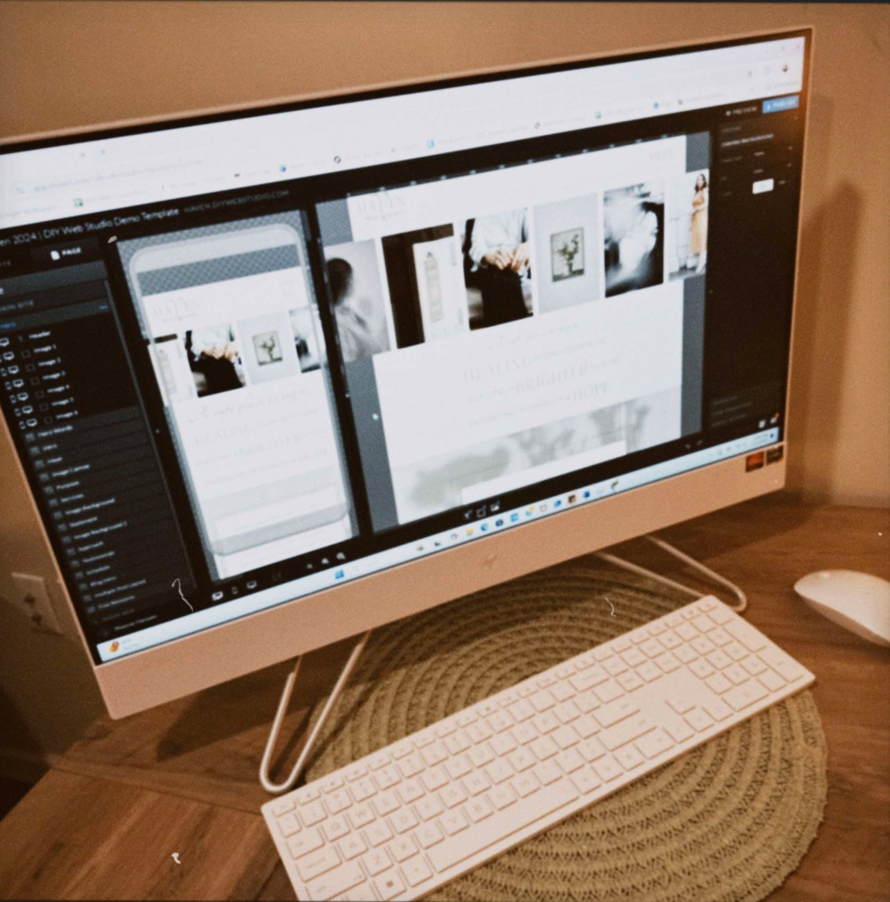 Branding tips for therapists: creating cohesive visuals, choosing fonts, and selecting colors for your DIY website.